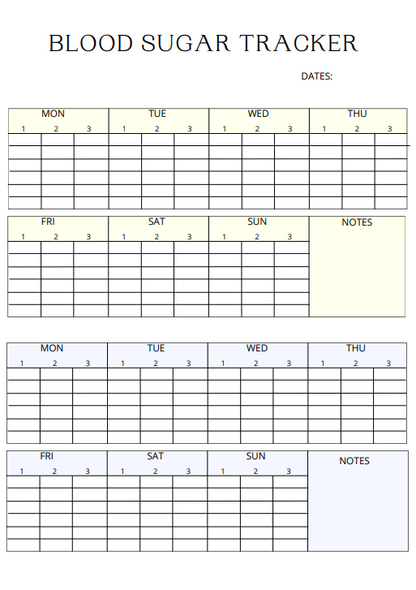 Blood Sugar Planner | Your Daily Diabetes Management & Wellness Planner (Printable PDF)